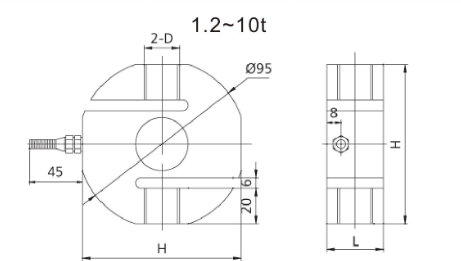 Tensometr HST01, 20 kg